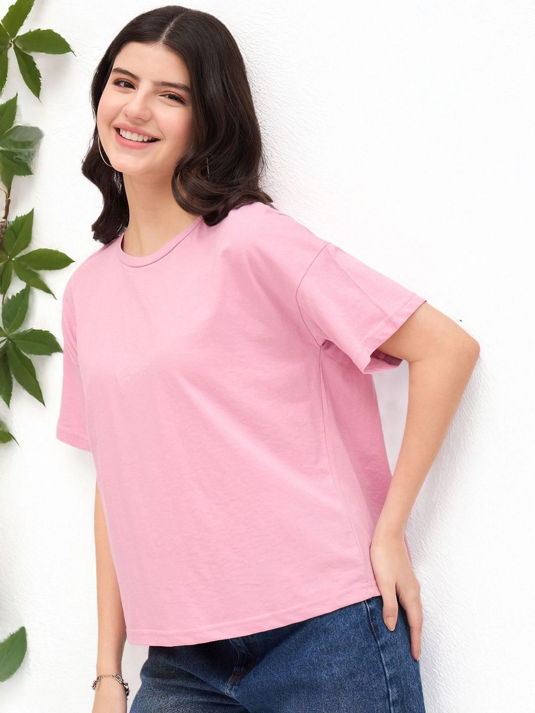 DressBerry Women Oversized Cotton T-shirt-picture-29