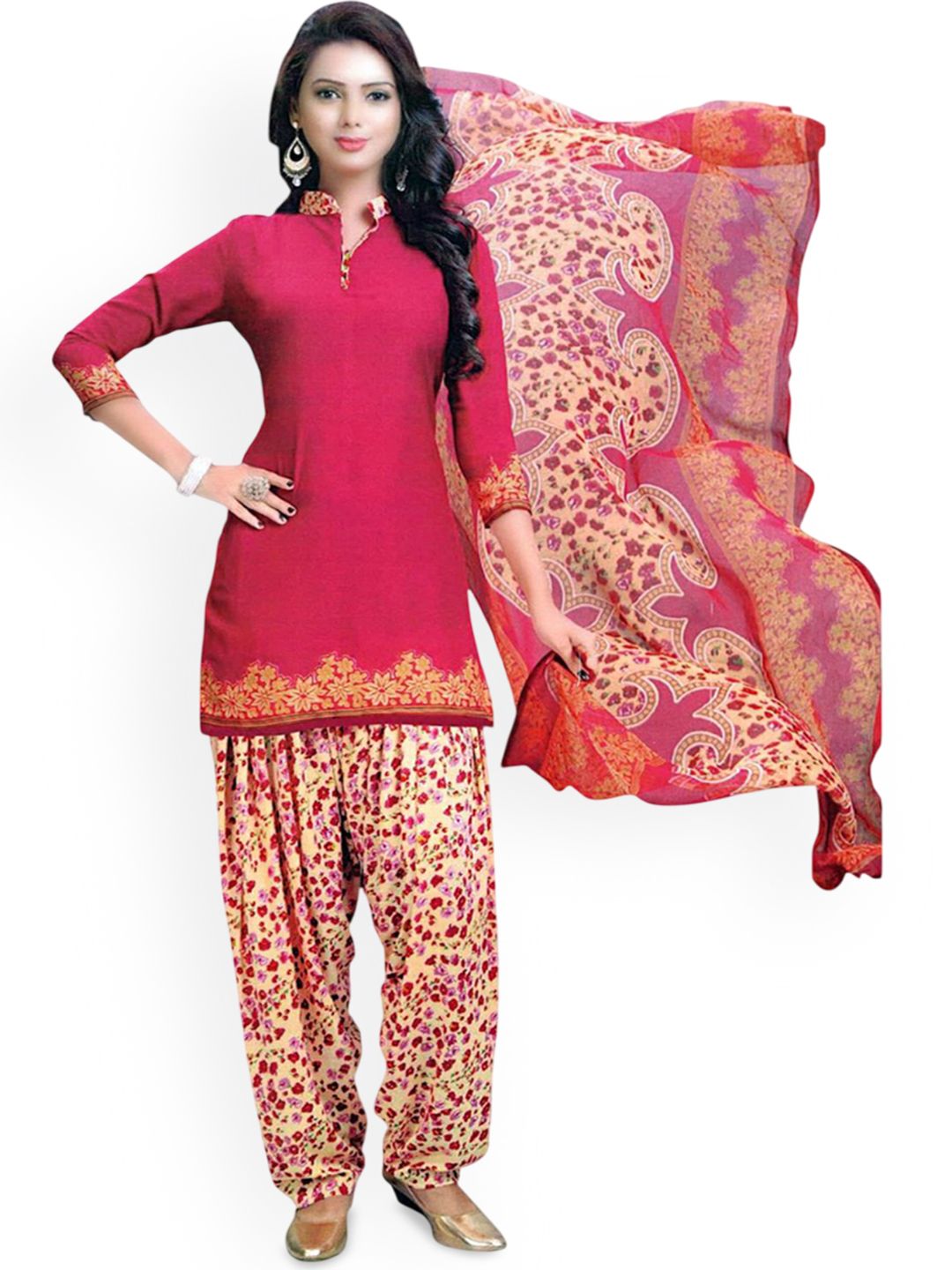 REYA FLoral Printed Unstitched Dress Material-picture-32