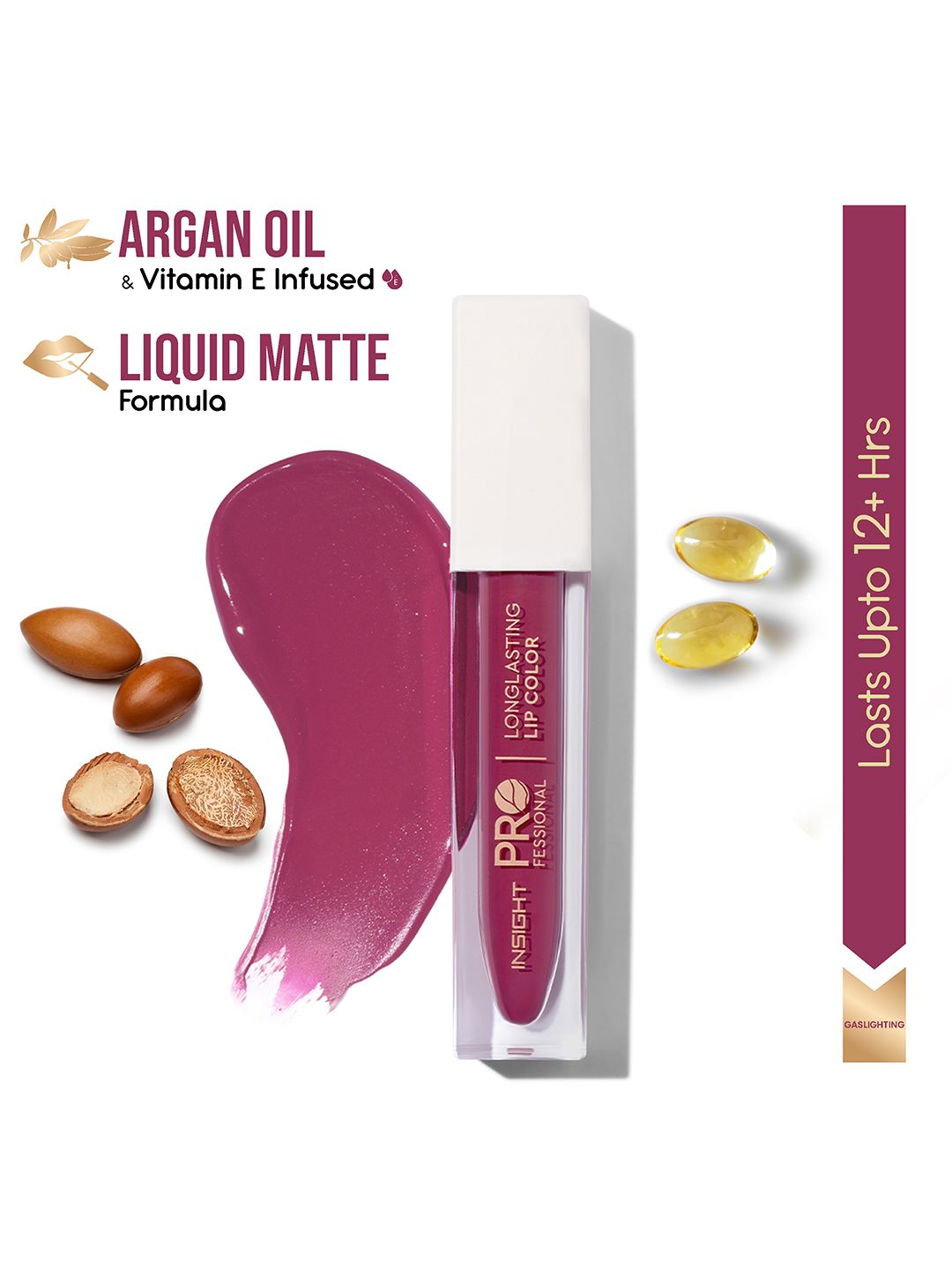 Insight Cosmetics Professional Longlasting Lip Color with Vitamin E & Argan Oil 6g - Gaslighting