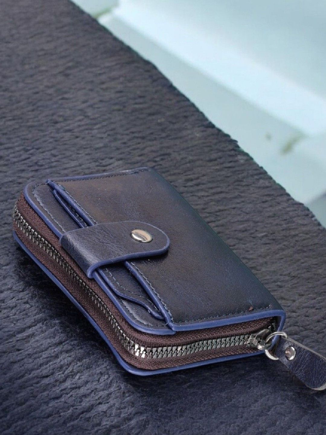 SZN Men Zip Detail Leather Card Holder-picture-39