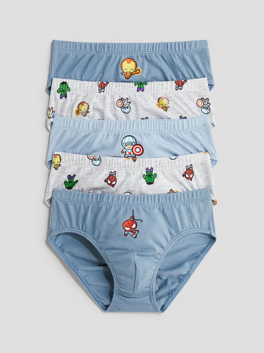 H&M Boys 5-Pack Printed Boys Briefs