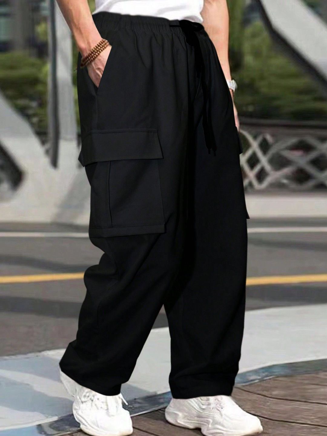 SZN Men High-RiseCargo Trousers-picture-48