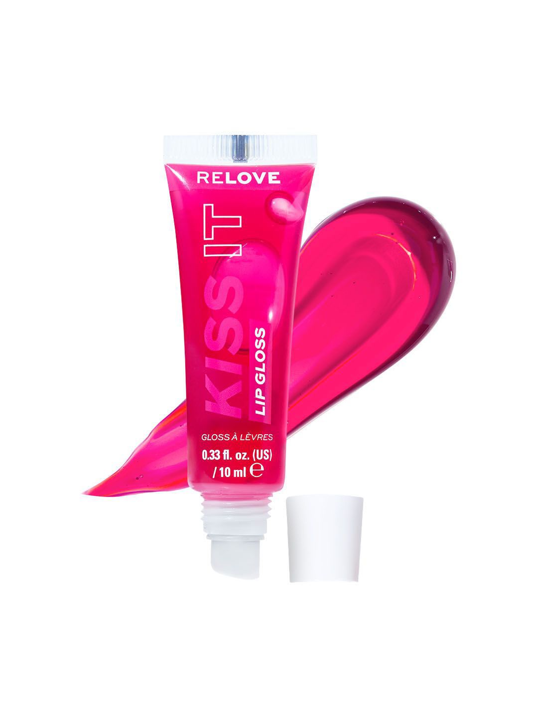 RELOVE Kiss It Long Lasting Lip Gloss - 10 ml - Raspberry Pink-picture-10