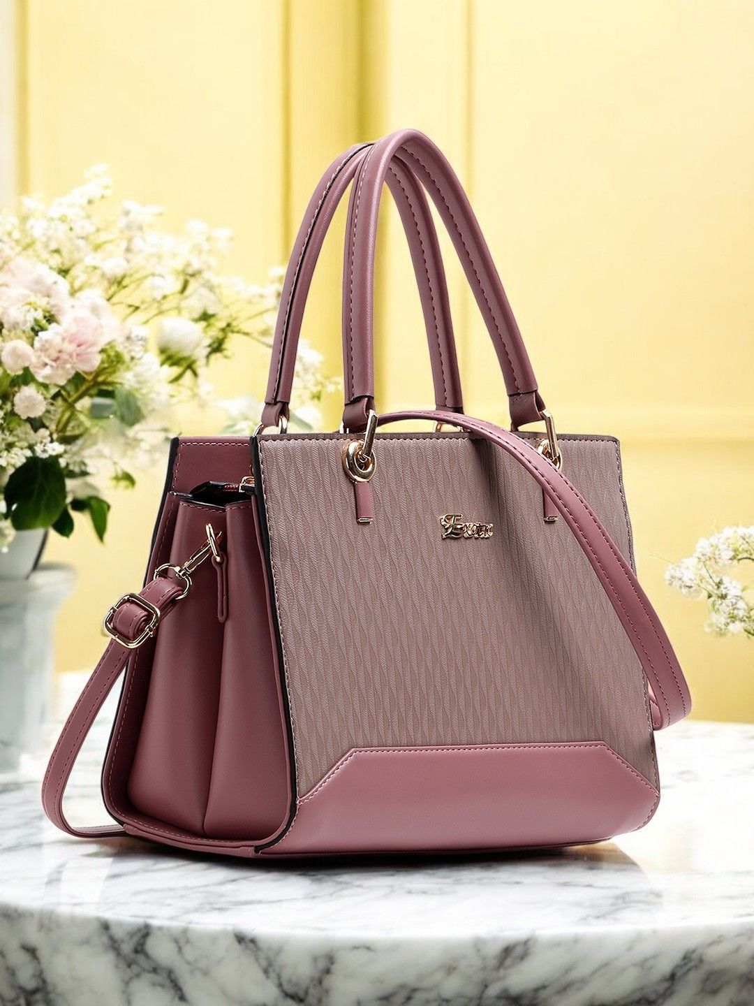 Exotic Women Textured Shopper Leather Satchel Bag-picture-51