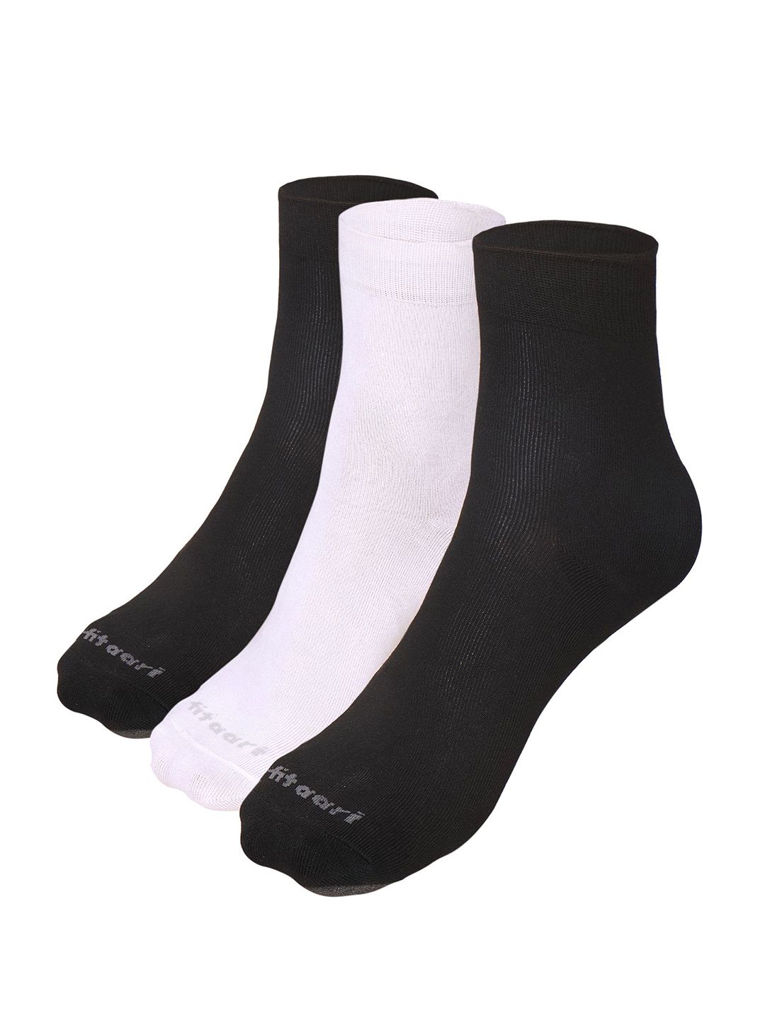 FITAARI Unisex Pack Of 3 Ankle-Length Socks-image-48