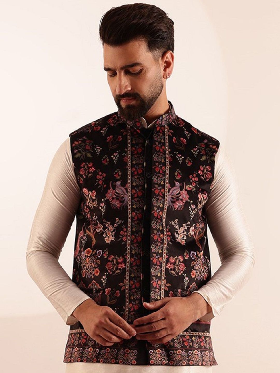 SOJANYA Printed Nehru Jackets-image-37