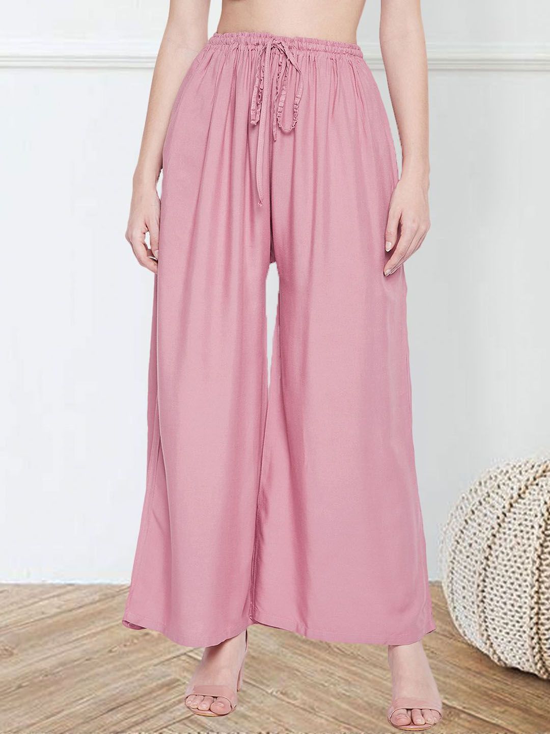 all about you Women Comfort Loose Fit Mid-Rise Wide Leg Trousers-picture-11