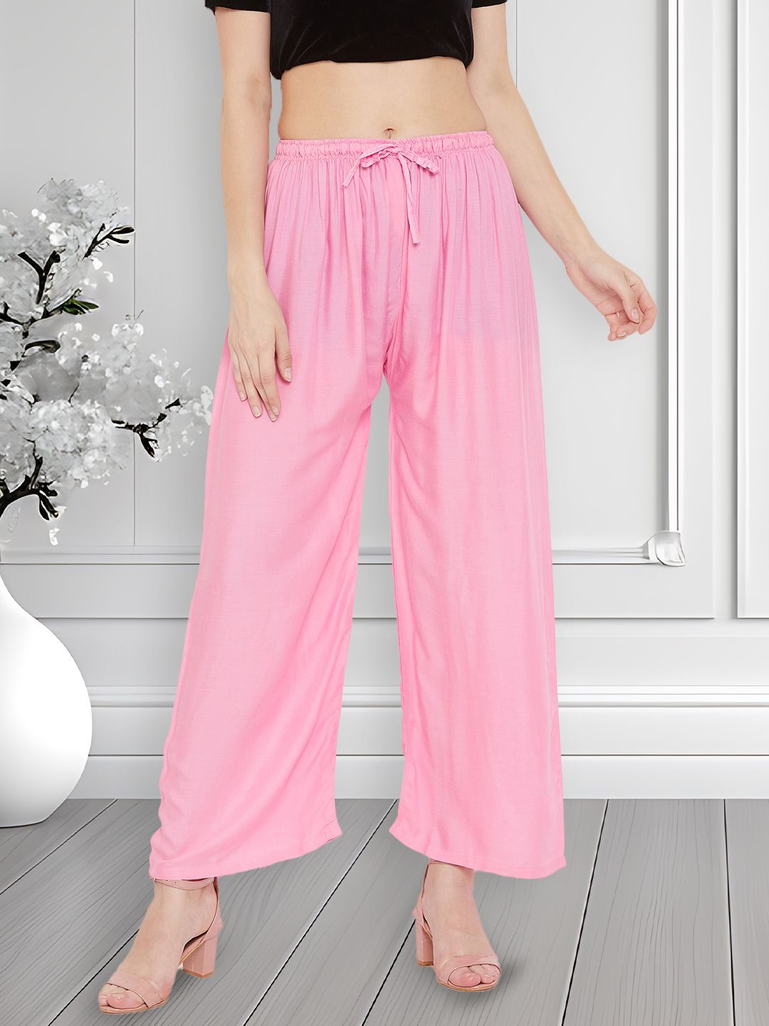 Shine N Sober Women Straight Palazzos