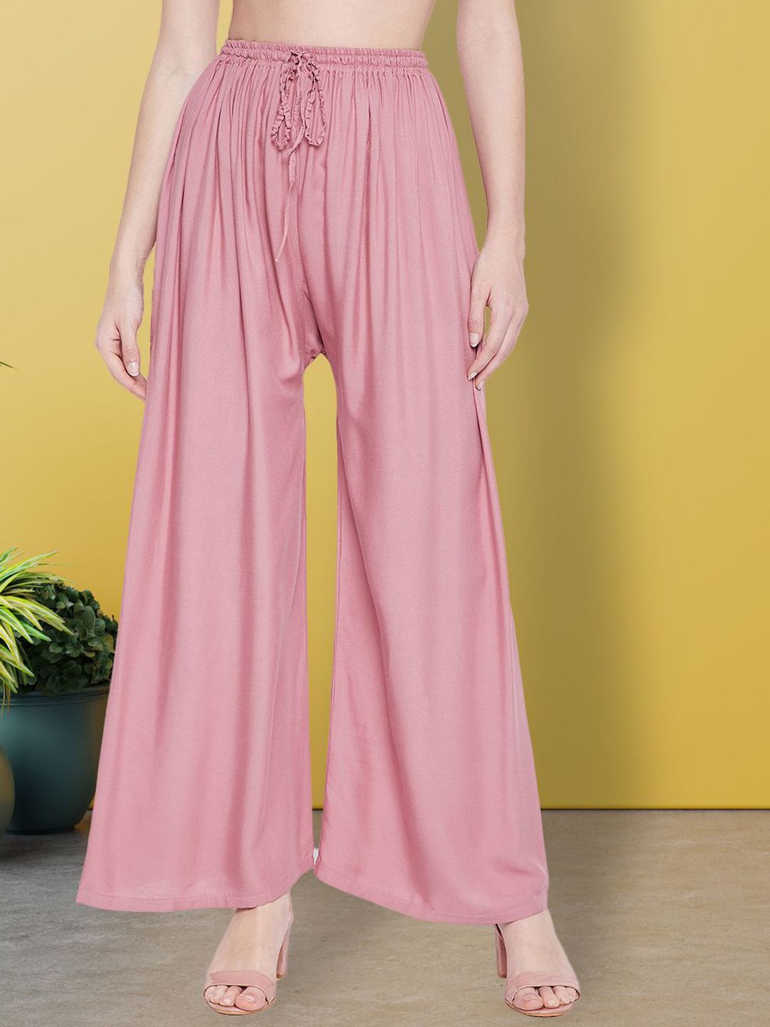 all about you Women Comfort High-Rise Loose Fit Wide Leg Trousers-picture-10