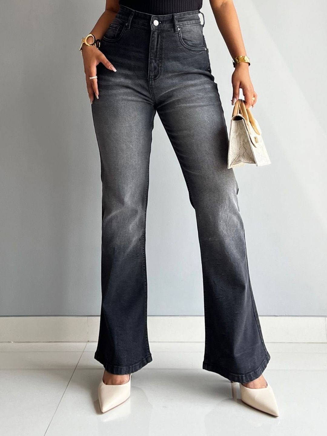 Off Duty India Women Midnight Ash Bootcut Jeans-picture-44