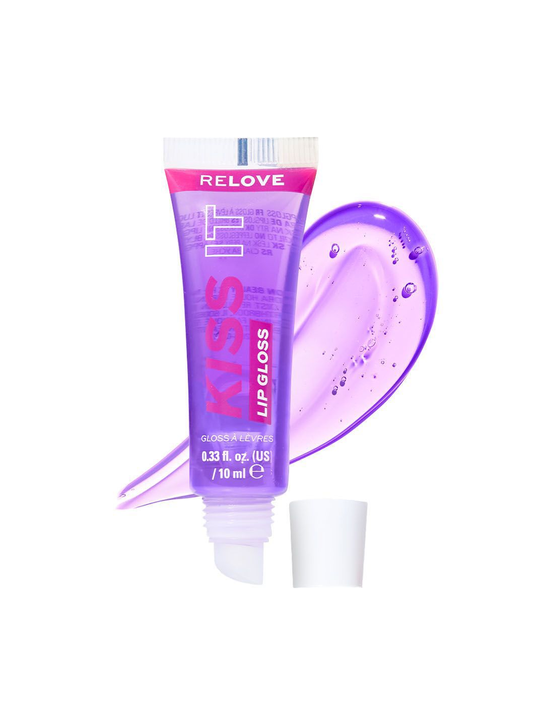 RELOVE Kiss It Long Lasting Lip Gloss - 10 ml - Passion Fruit Purple-picture-36