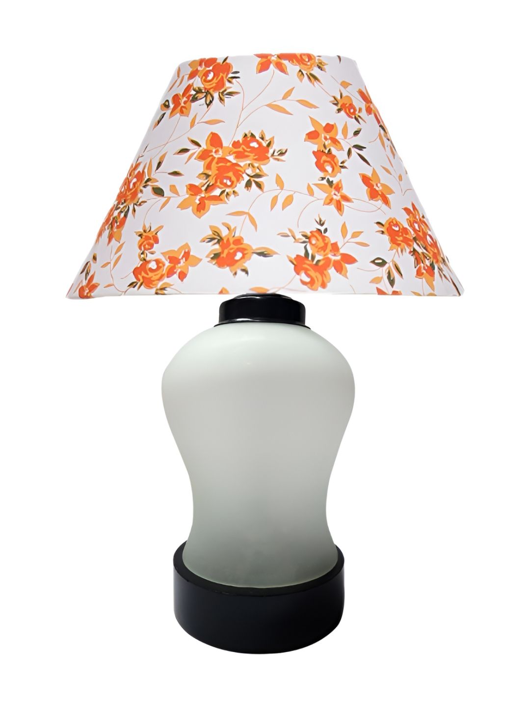 Aura White Printed Glass Frustum Shaped Table Lamp-picture-30