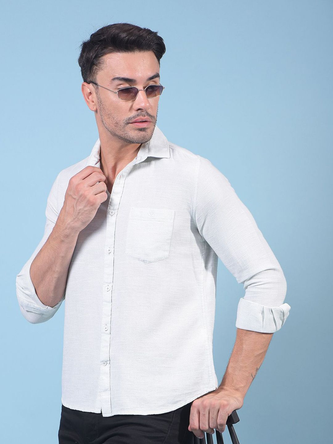 Crimsoune Club Men Classic Slim Fit Cotton Shirt-picture-26