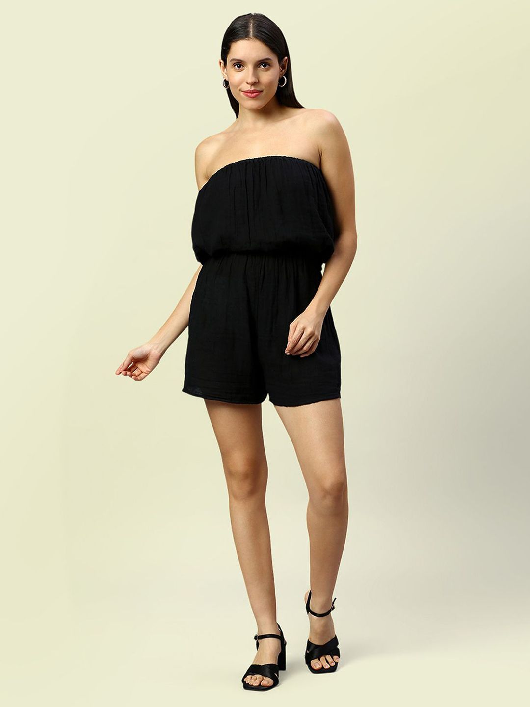 Noroke Women Strapless Playsuit-picture-44