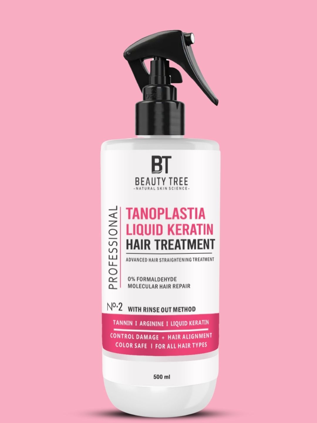Beauty Tree Tanoplastia Keratin Treatment No.2 With Tanin & Arginine - 500 ml-image-27