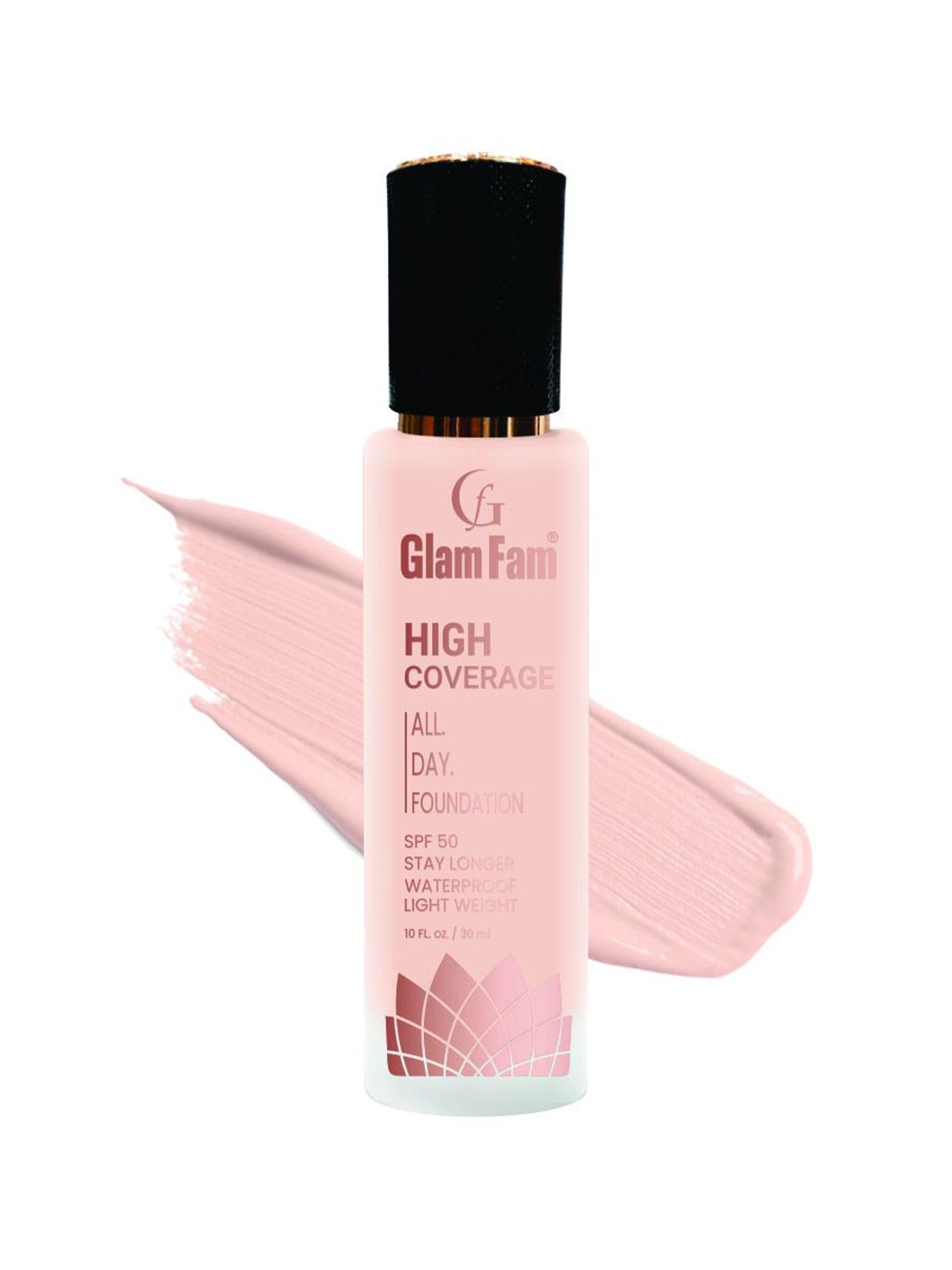 GlamFam High Coverage Waterproof Foundation- 30 ml- Warm Nude 04-image-15