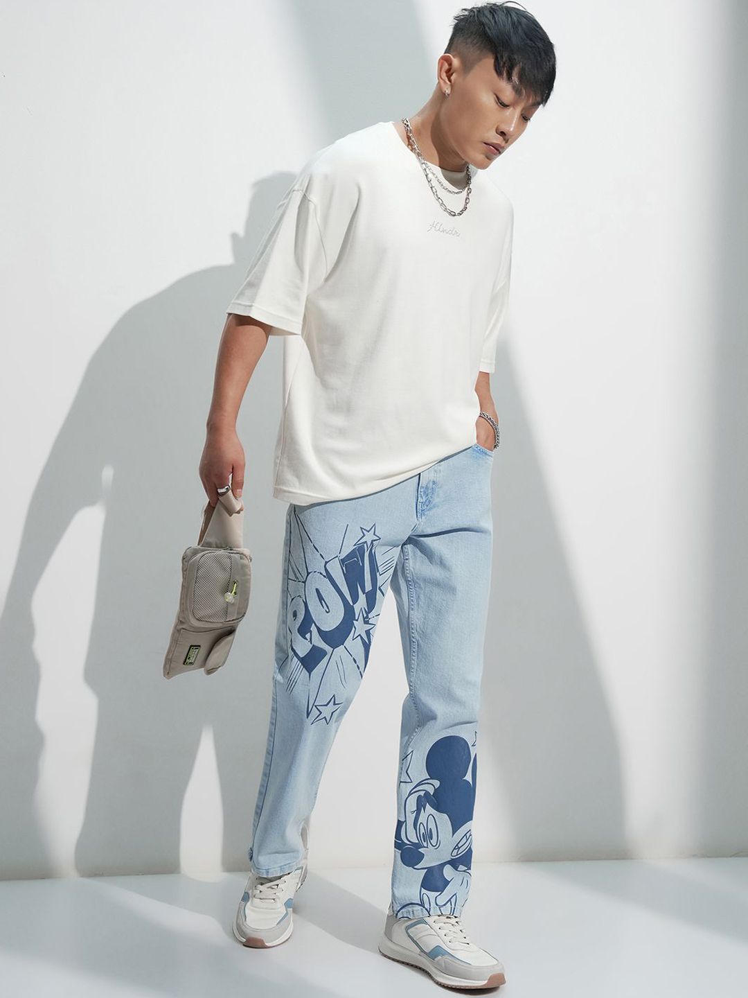 Buy HIGHLANDER Disney Mickey Men Printed Men Straight Fit Jeans