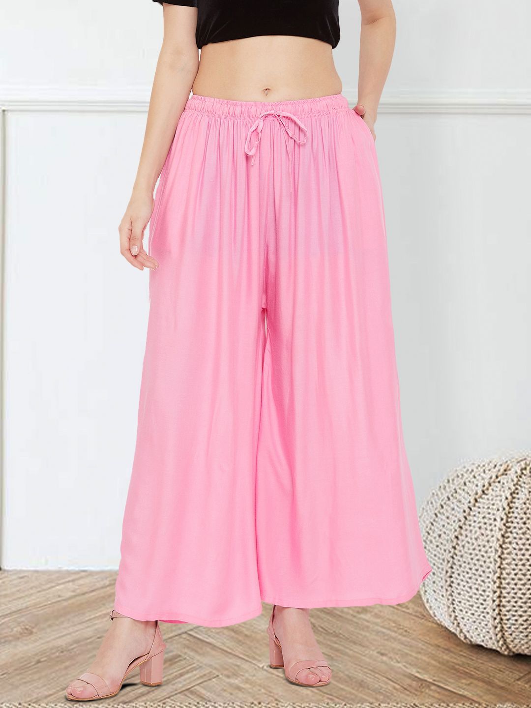 Shine N Sober Women Flared Ethnic Palazzos-picture-38