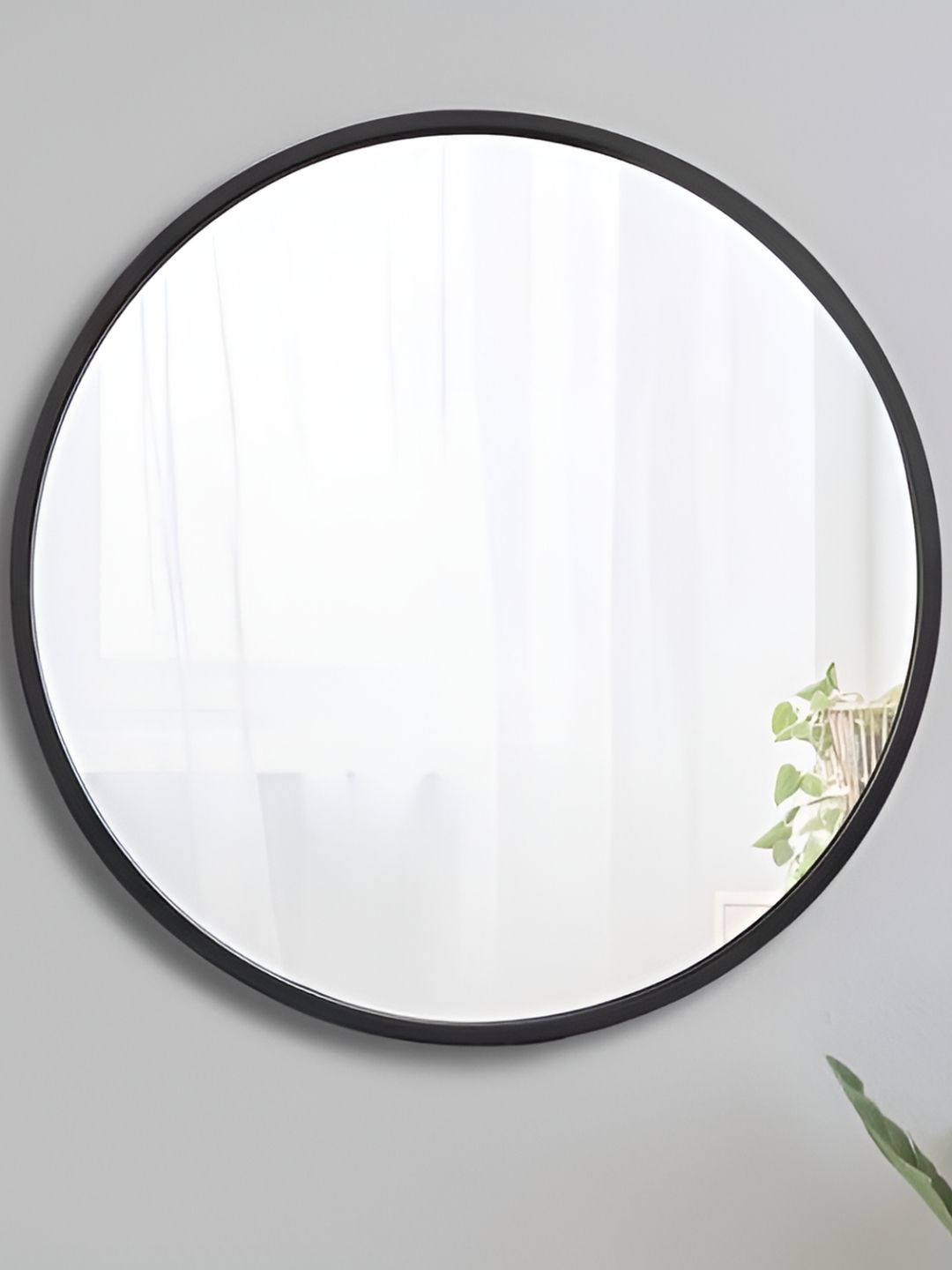 Ali.G.I Black Round Glass Wall Mirror-picture-45