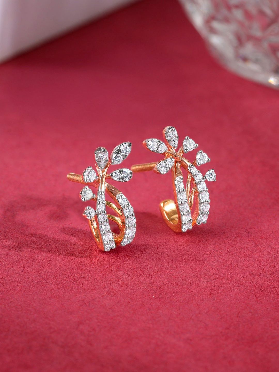 GIVA Women Rose Gold Earrings Diamond-picture-37