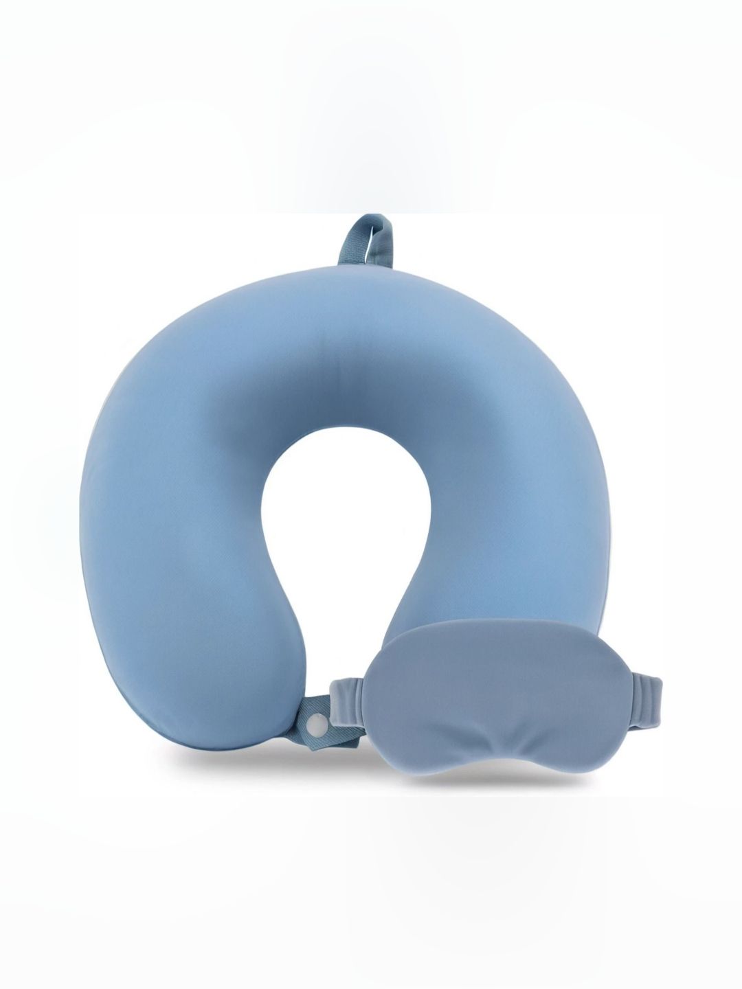 Pum Pum Blue 2 Pieces Microfibre Filled Polycotton Ultra Soft Travel Pillow-picture-40