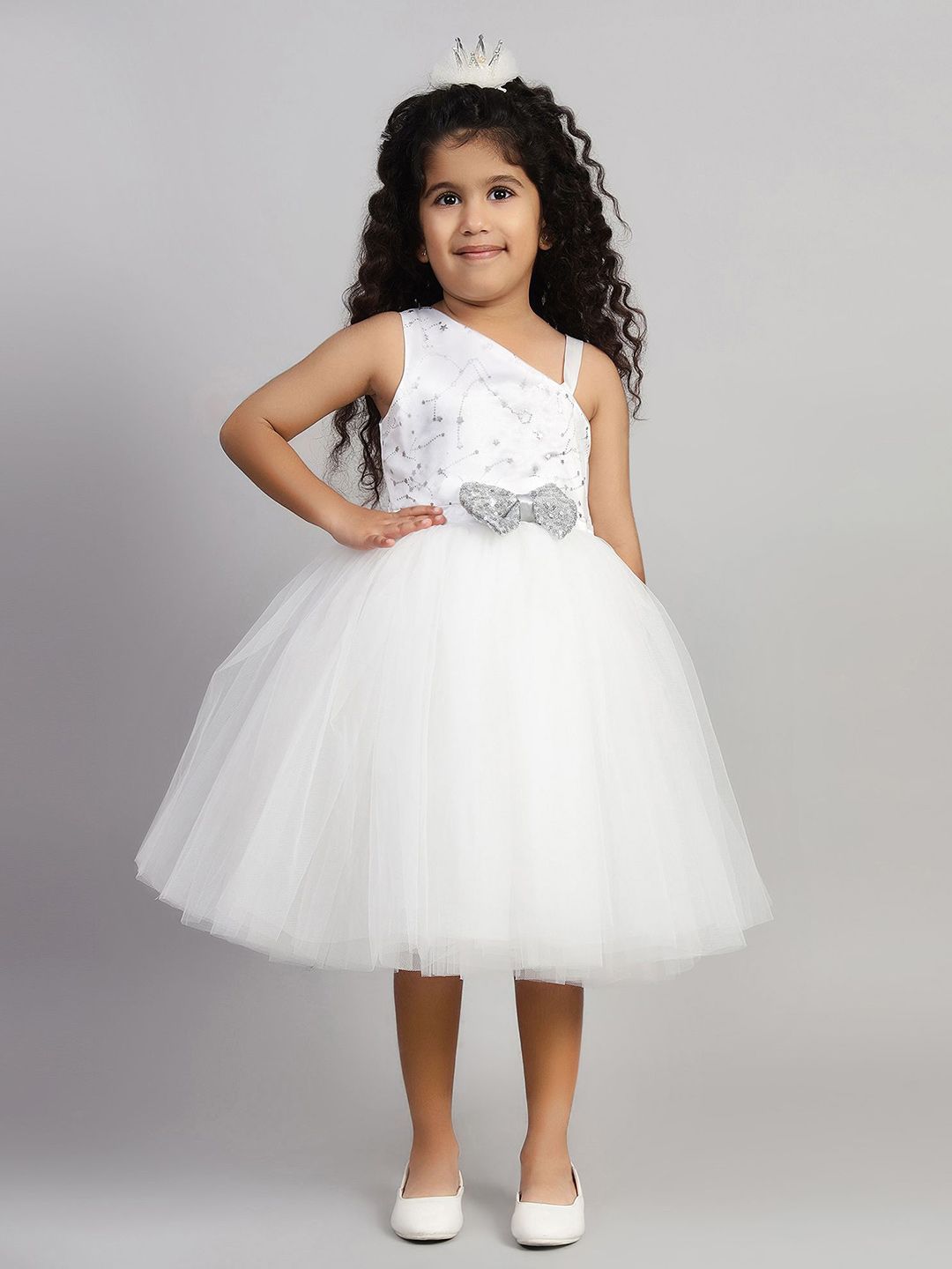 Toy Balloon kids Girls Net Fit & Flare Dress-picture-57