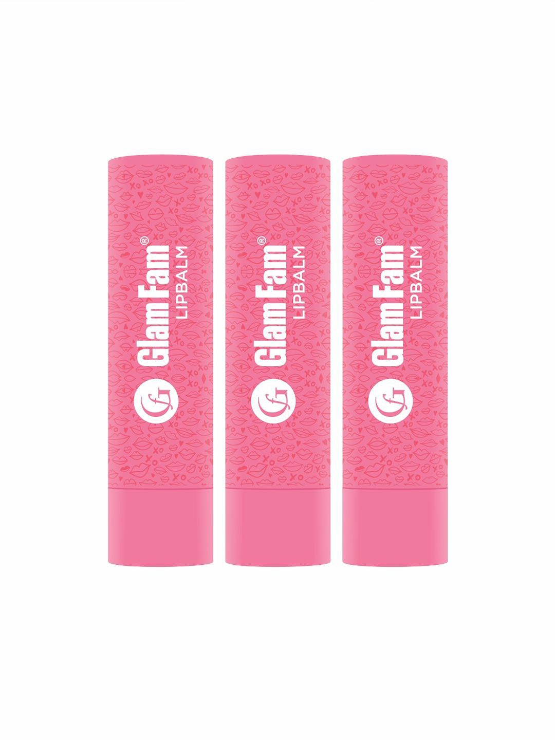 GlamFam Set Of 3 Lip Balm With SPF 15 - Strawberry-image-7