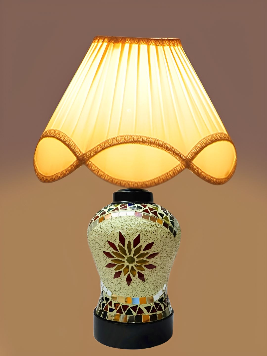 Aura White Glass Frustum Shaped Table Lamp-picture-28