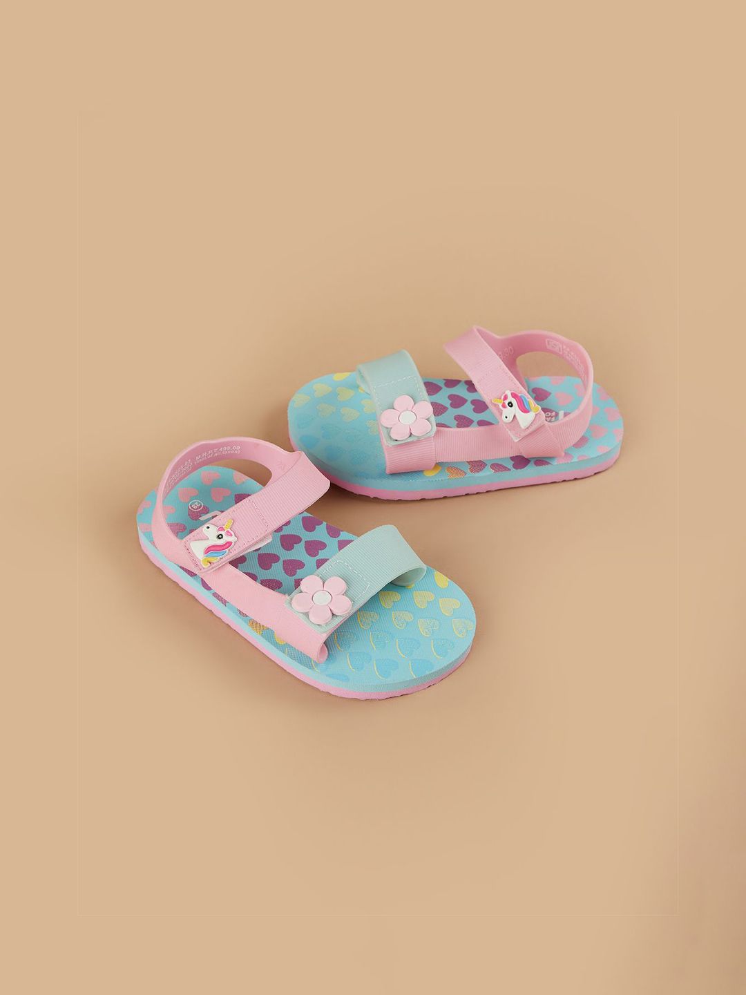 Fame Forever by Lifestyle Girls Printed Open Toe Flats