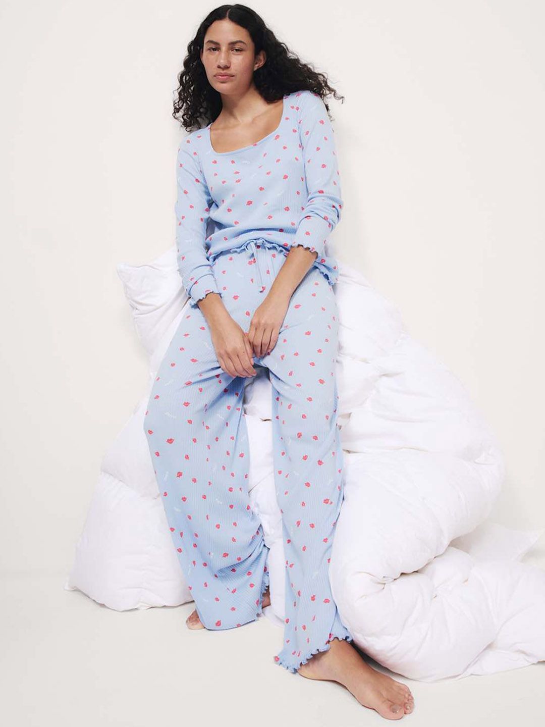 Marks & Spencer Women Printed Night suit-picture-21