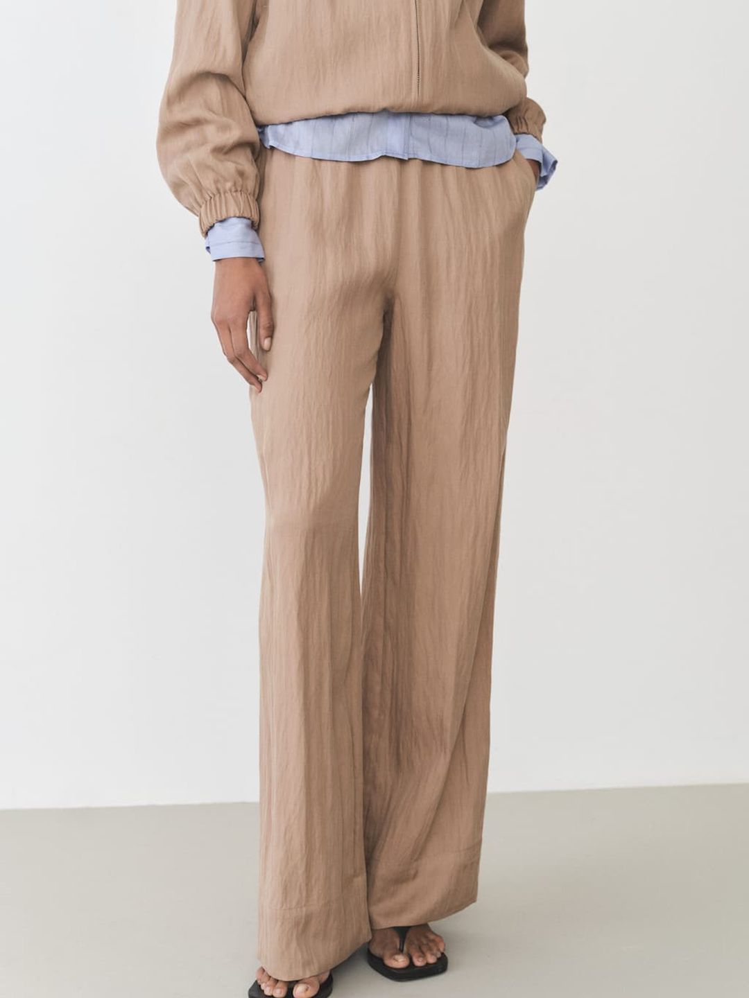 MANGO Women Crinkled Trousers-picture-10