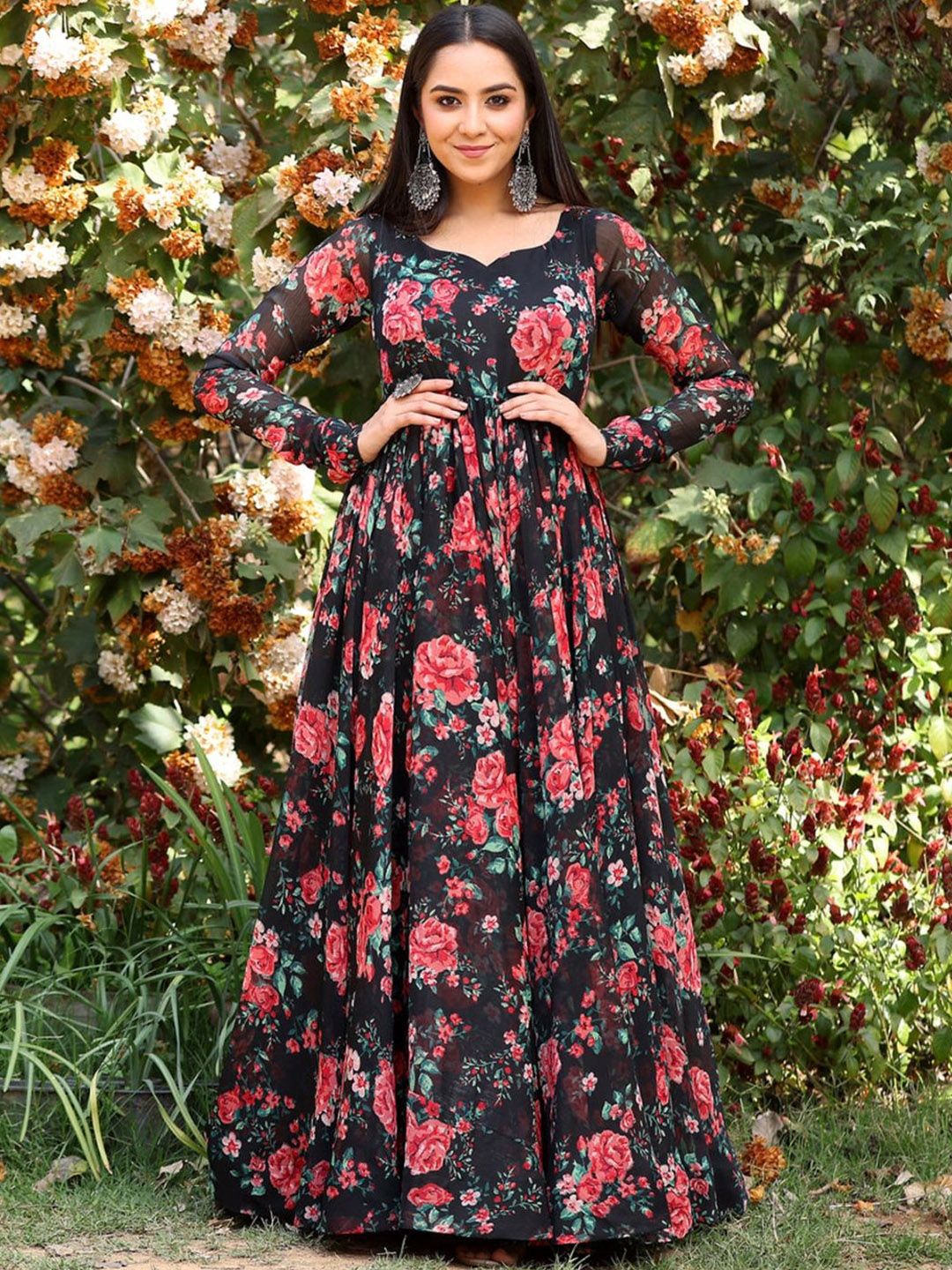 BAESD Women Floral Printed Kurti with Trouser
