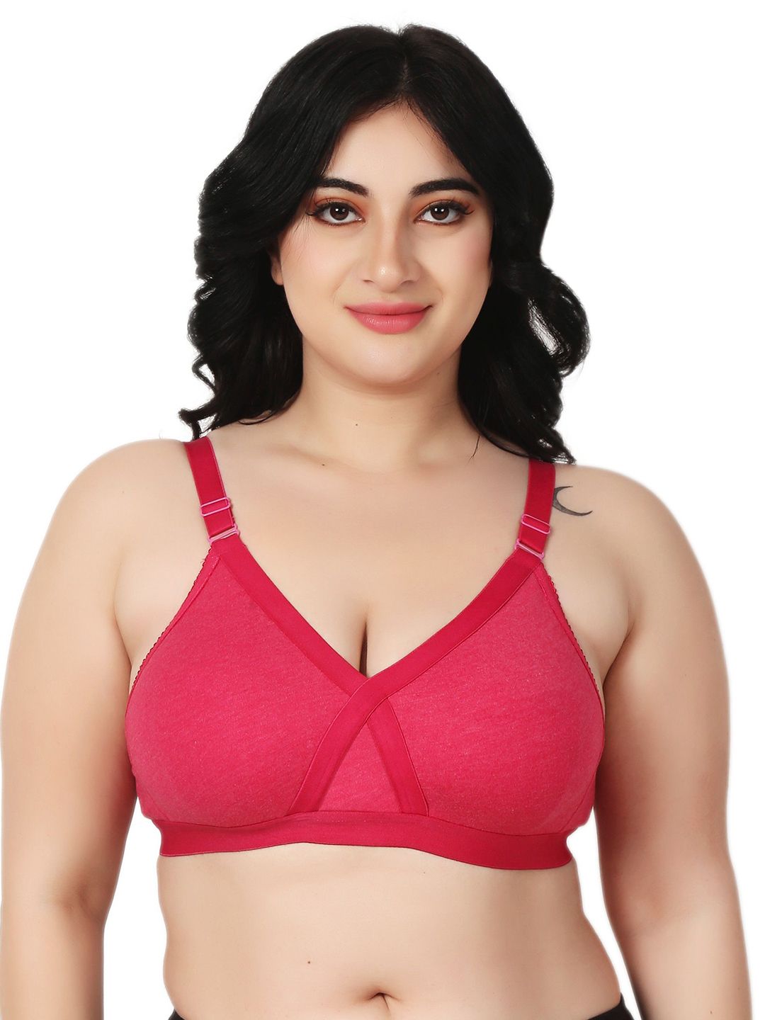 Designer Bugs T-Shirt Non Padded Full Coverage Cotton Bra-picture-36