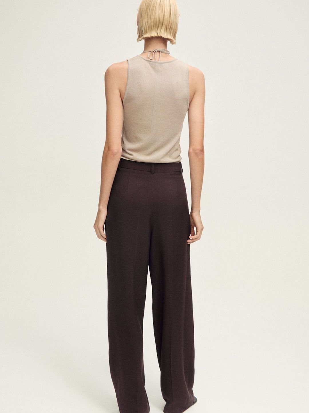 Buy MANGO Women Pleated Wide Leg Trousers - Trousers for Women 33444599 ...