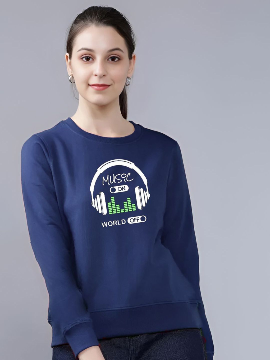 REYA Women Printed Pullover Sweatshirt-picture-11