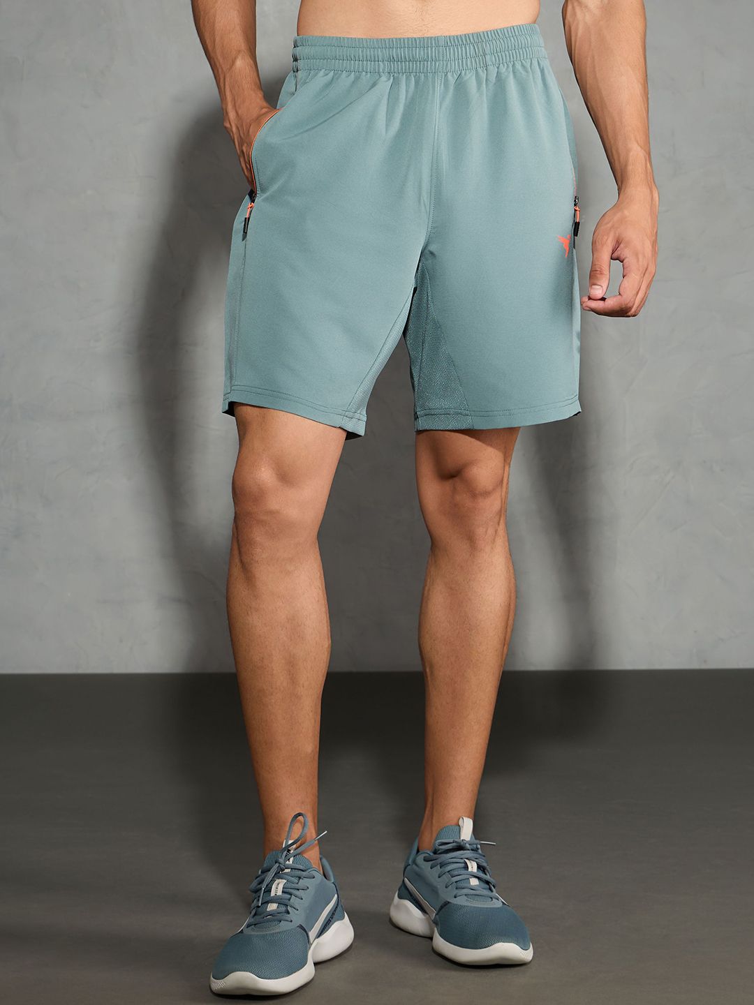 Technosport Men Solid Slim Fit Sports Shorts with Technolite-picture-32