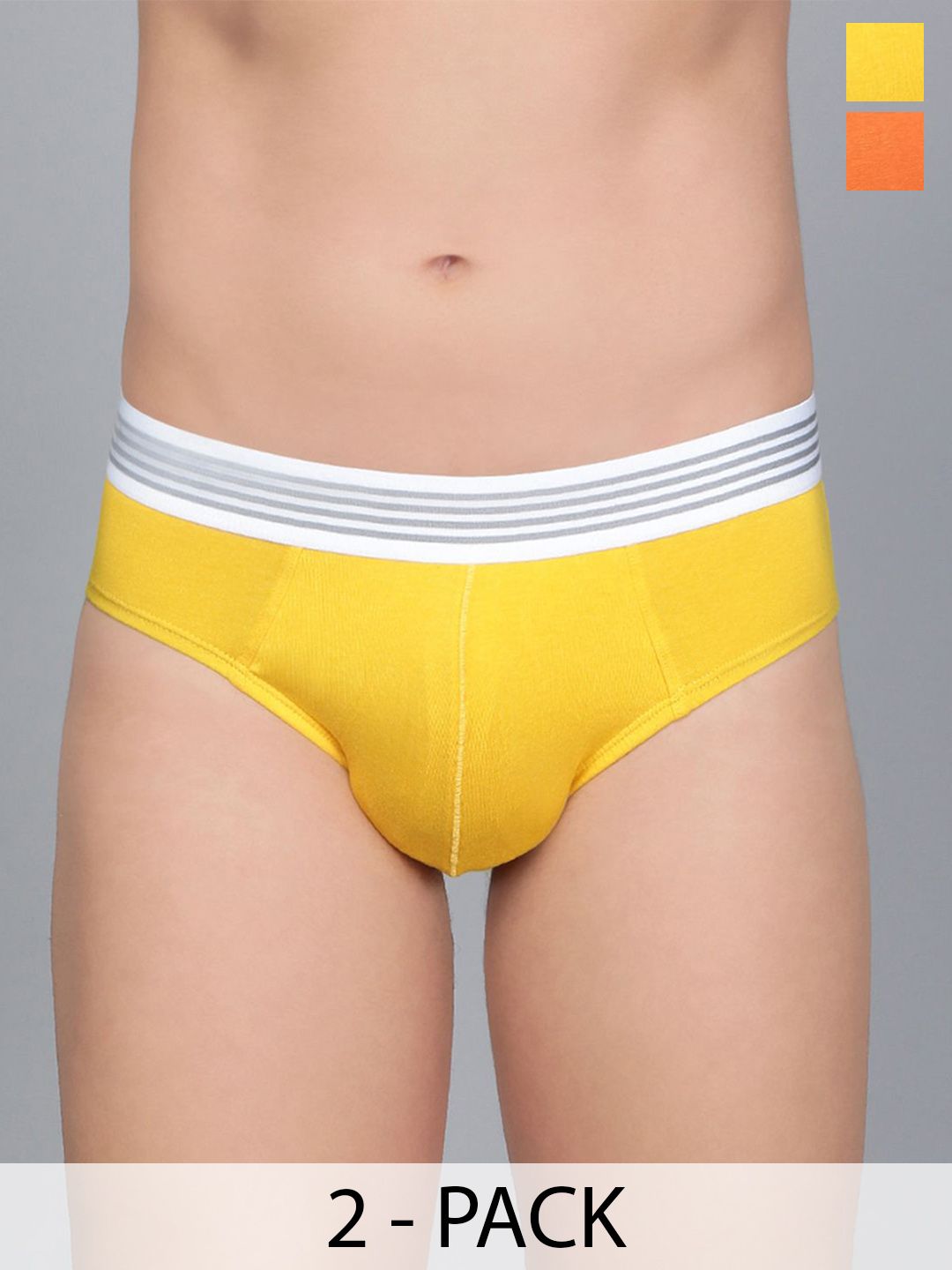 Mast & Harbour Pack Of 2 Basic Briefs MnH_001_BRF_YLW_OR_2PC-picture-21