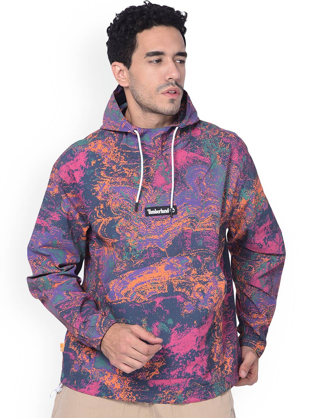 Timberland Abstract Printed Lightweight Hooded Sweatshirt-picture-37
