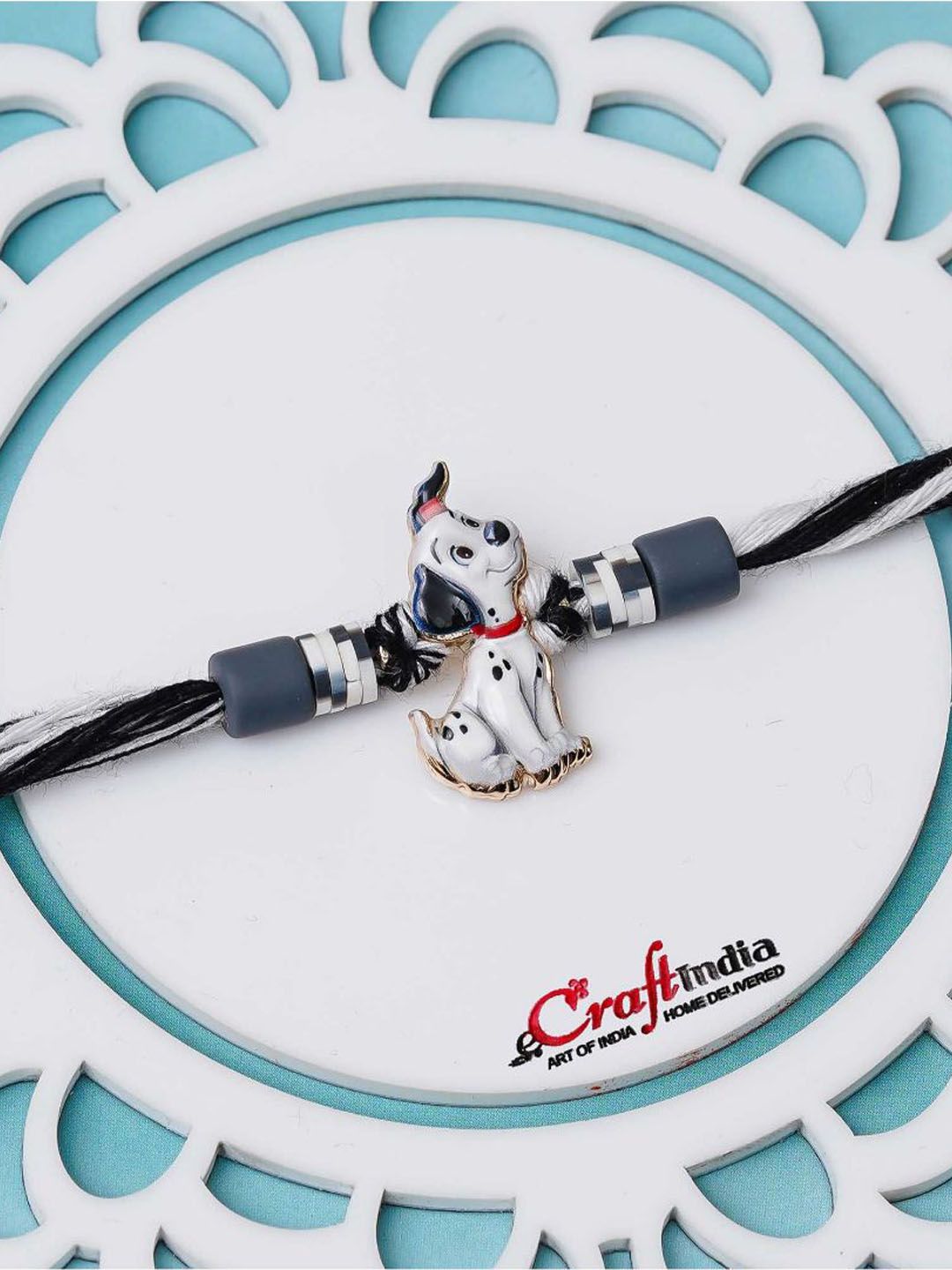 eCraftIndia Thread Cute Dog Rakhi-picture-29