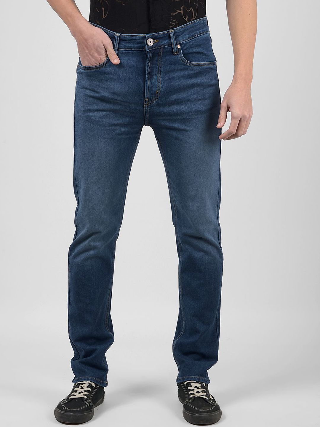 Numero Uno Men Slim Fit Mid-Rise Light Fade Stretchable Jeans-picture-37