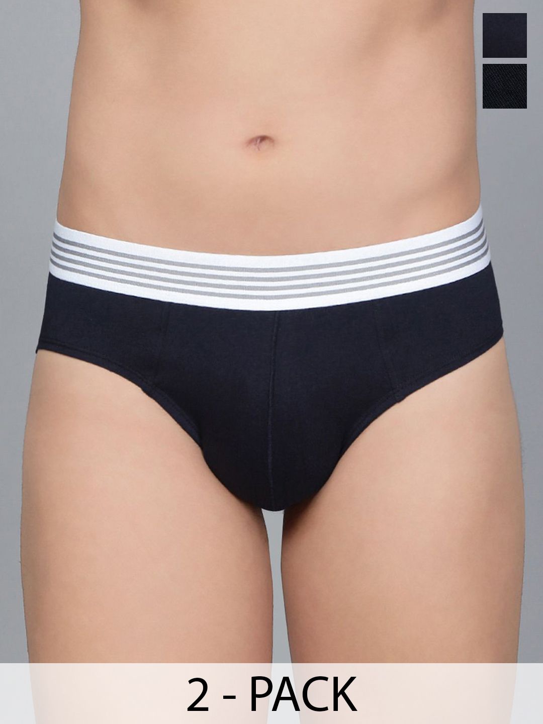 Mast & Harbour Pack Of 2 Mid-Rise Basic Briefs MnH_001_BRF_NB_BLK_2PC-picture-40