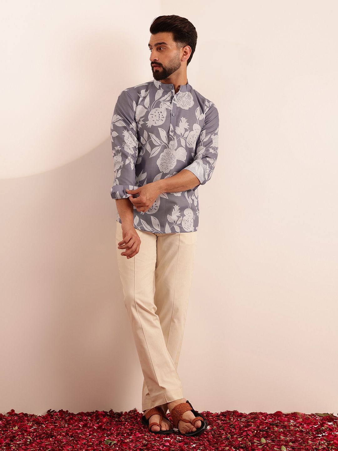 Floral Printed Kurtas For Men main image 0