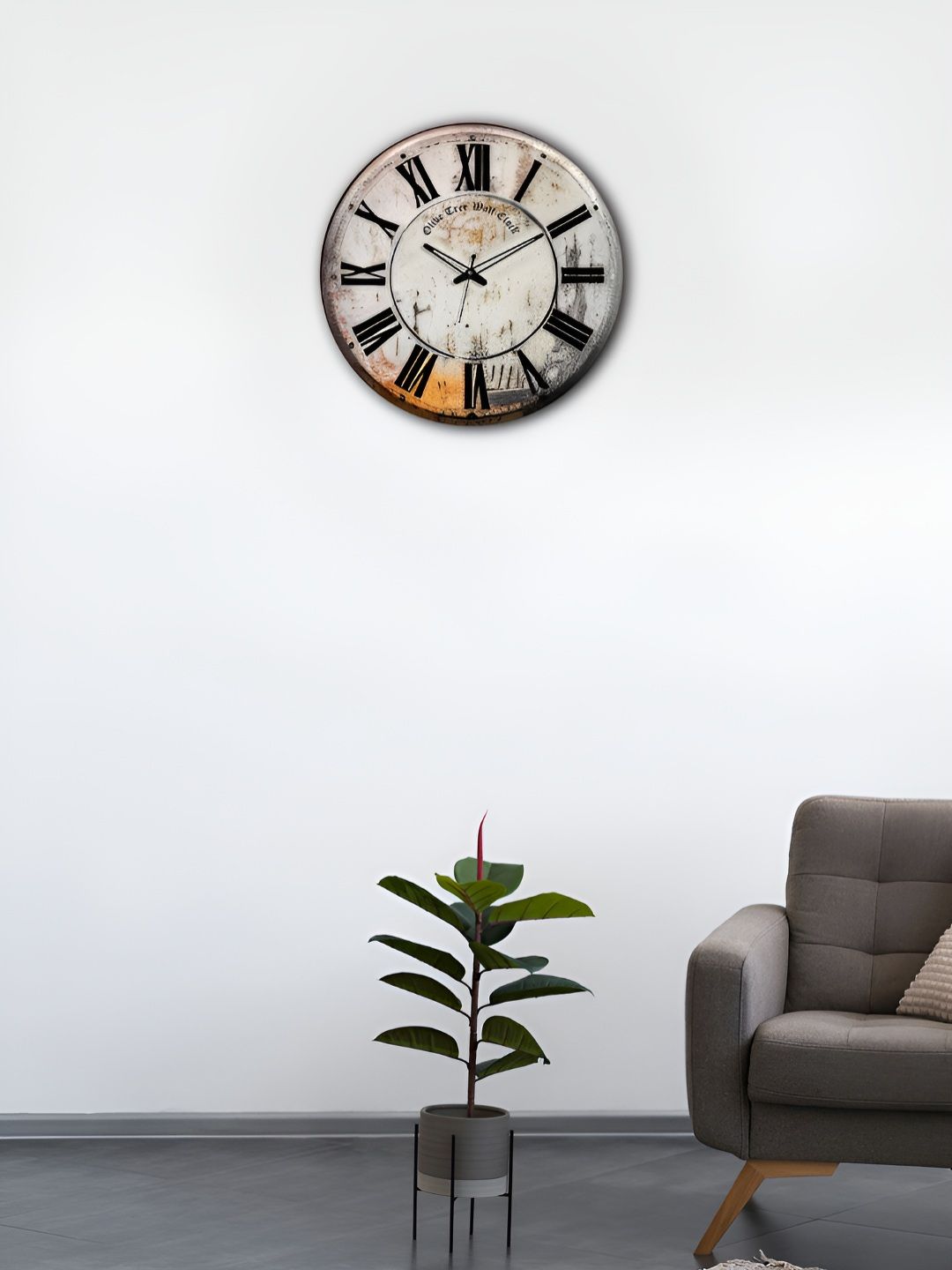 OLIVE TREE White & Black Printed Contemporary Wood Wall Clock-image-39