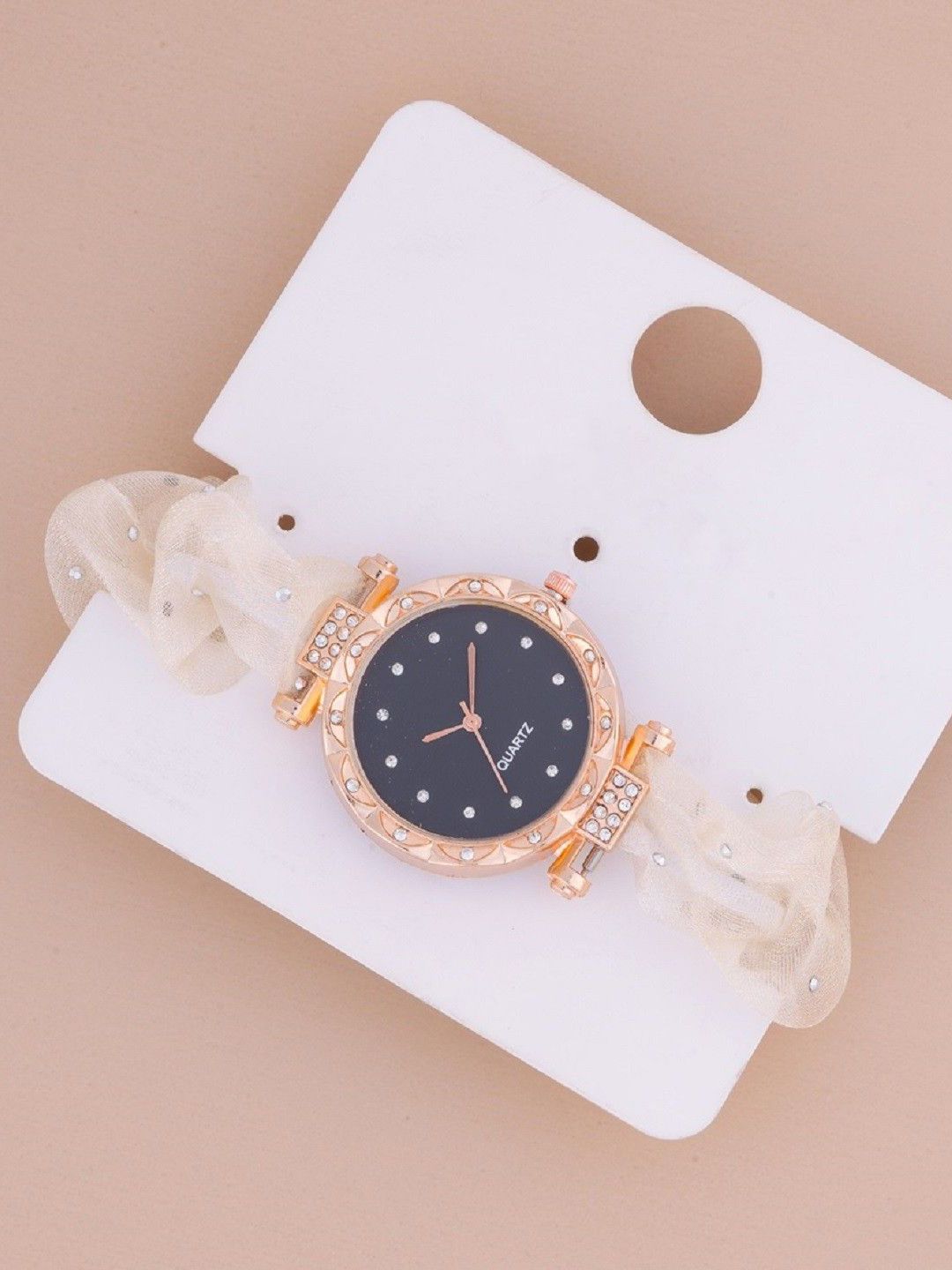 SZN Women Embellished Dial & Straps Analogue Watch 12D SK Zudi Cream-picture-37