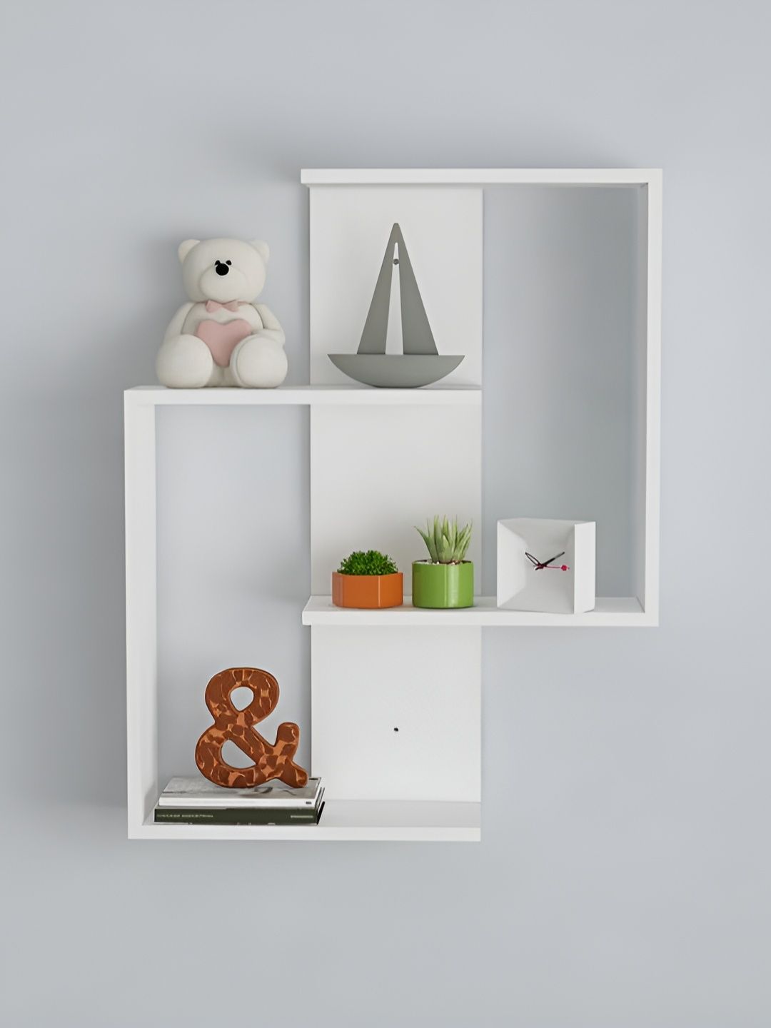 SIVOM White Multipurpose Modular Wall Shelf