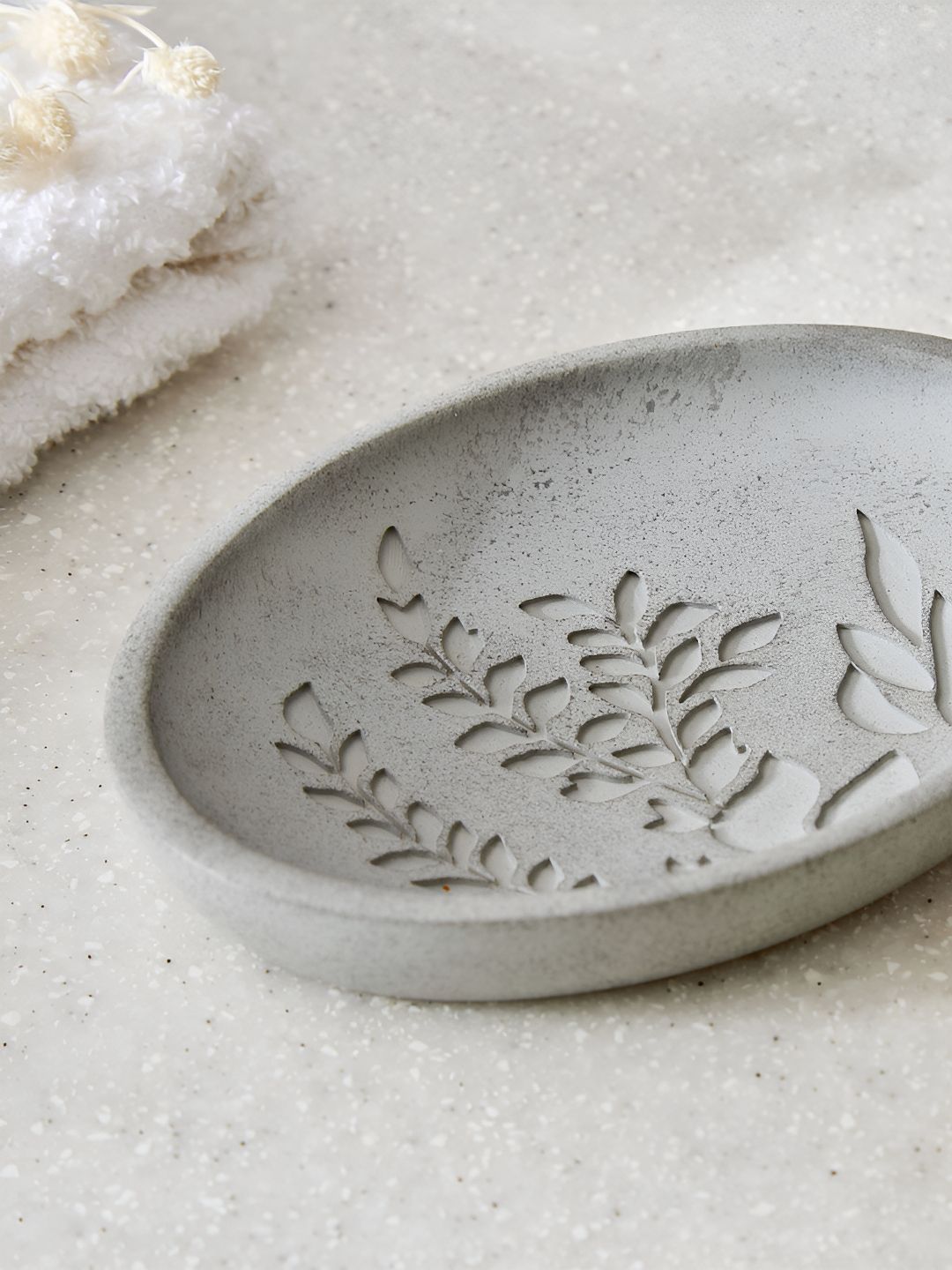 Home Centre Grey Textured Soap Dish-picture-27