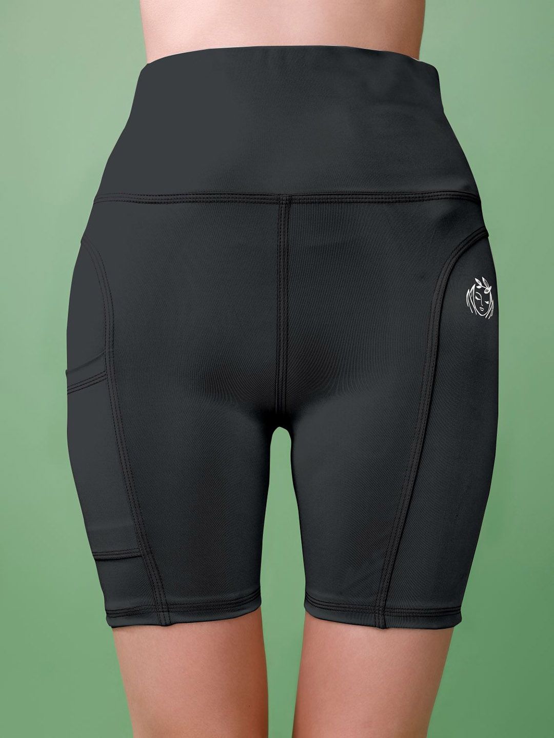 POOJARAN SAREE Women High-Rise Training or Gym Sports Shorts-picture-39