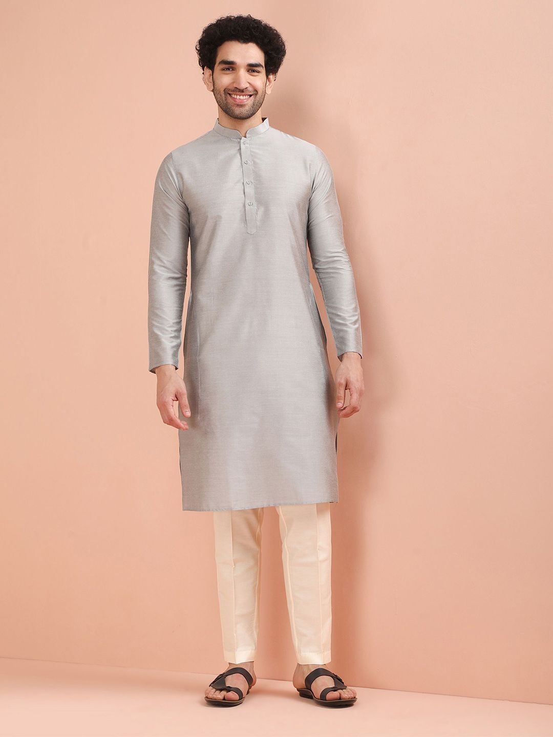 KISAH Mandarin Collar Straight Kurta-picture-25