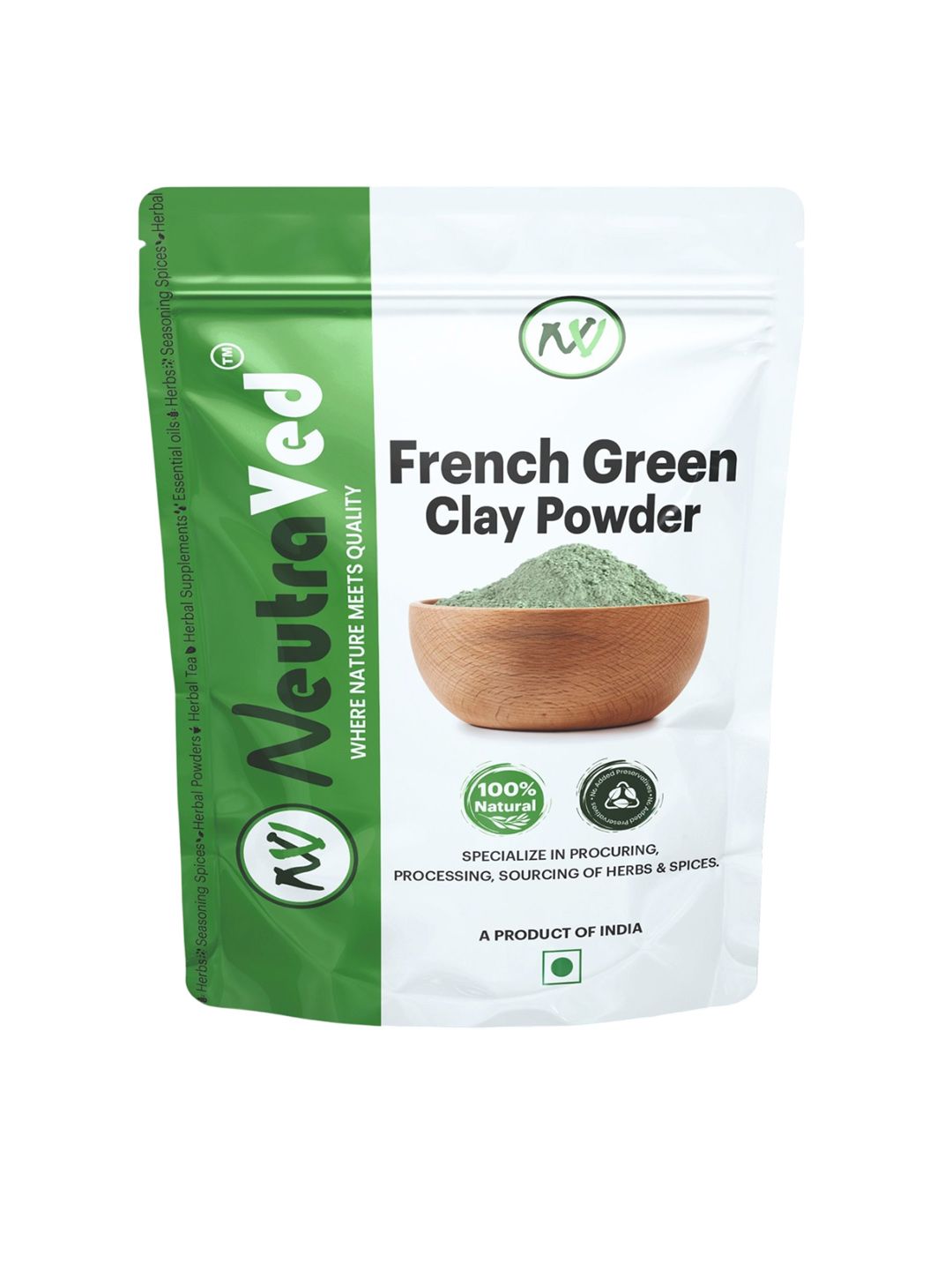 NeutraVed 100% Natural French Green Clay Powder - 200 g-picture-27