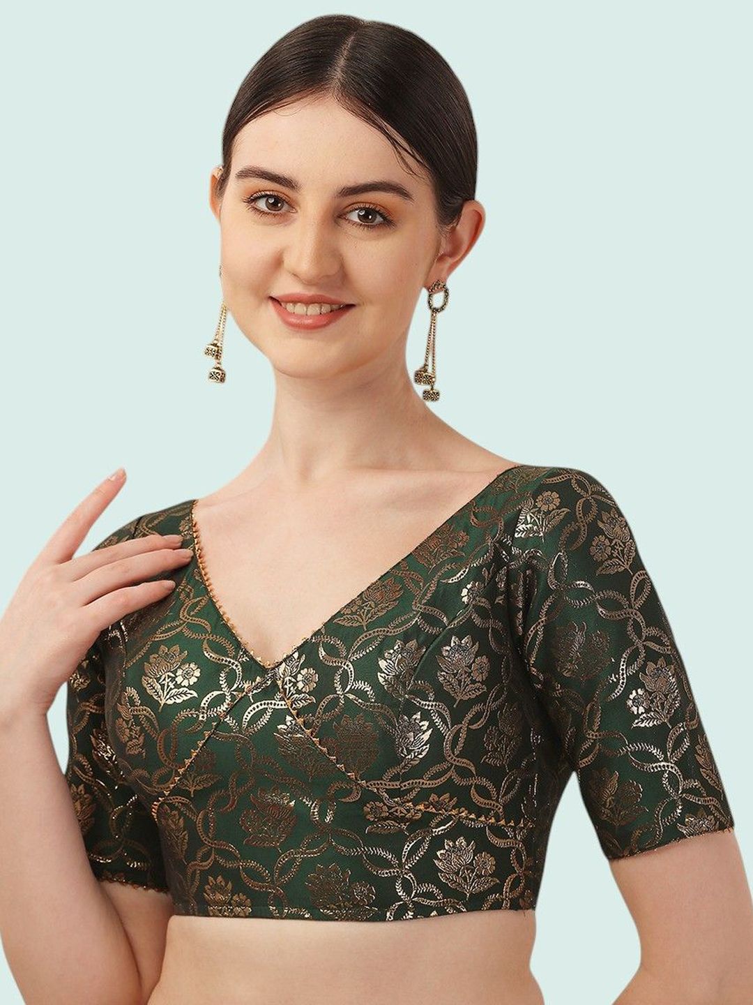 Moda Rapido Woven Design Saree Blouse-picture-20